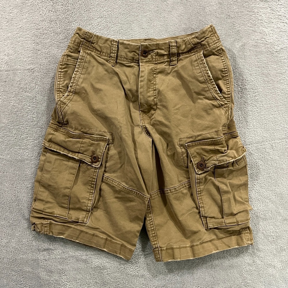 American Eagle Cargo Shorts Men's 28 (fit 26) Baggy Longer Length Y2K Distressed